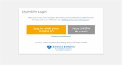 Desktop Screenshot of my.jhsph.edu