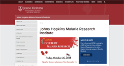 Desktop Screenshot of malaria.jhsph.edu