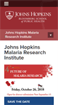 Mobile Screenshot of malaria.jhsph.edu