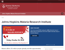 Tablet Screenshot of malaria.jhsph.edu